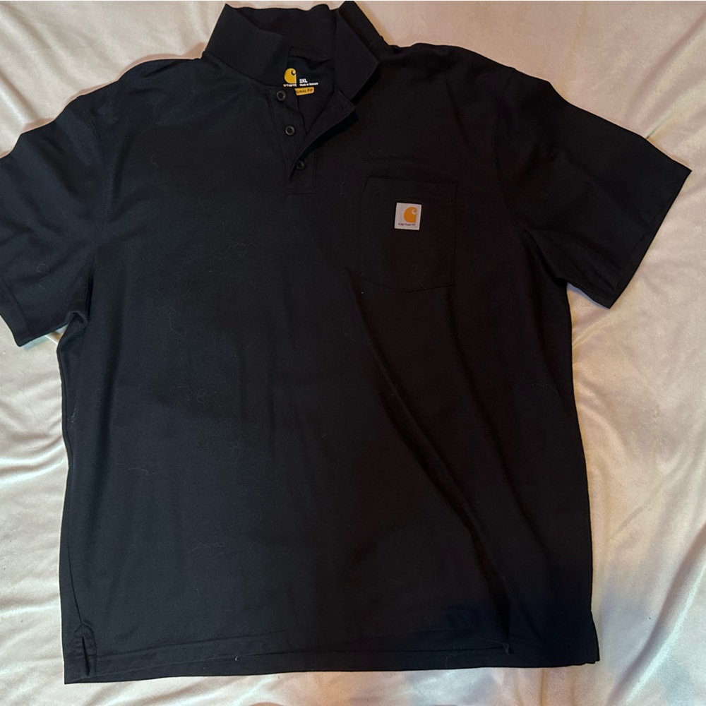 Carhartt Men's Classic Black Polo